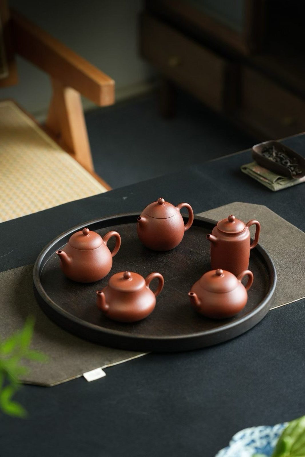孟臣款 朱泥小品